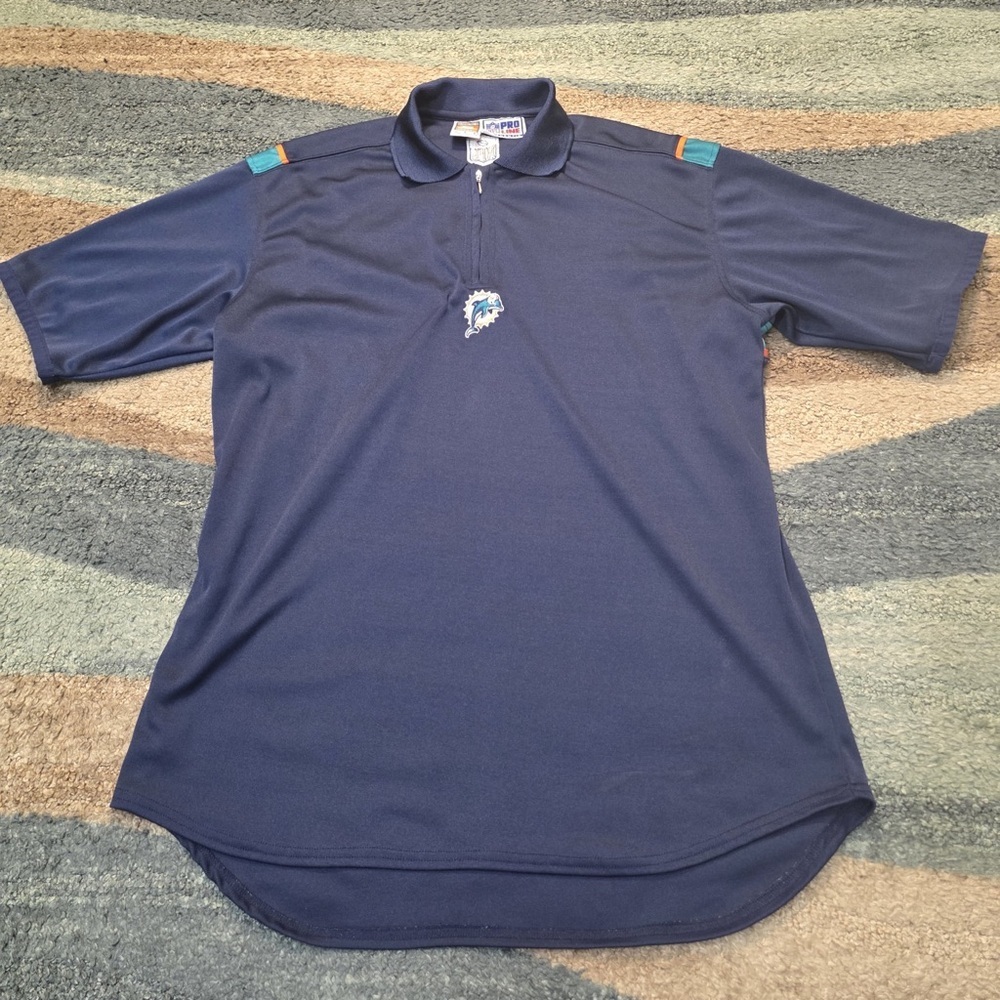 Vintage Miami Dolphins NIKE NFL 1/4 Zip Pro Line Mens Size L